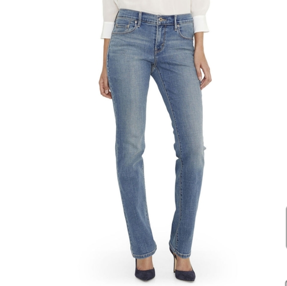 Levi's Denim - Levi's Nouveau Straight Jeans, 8 Medium, lite wash